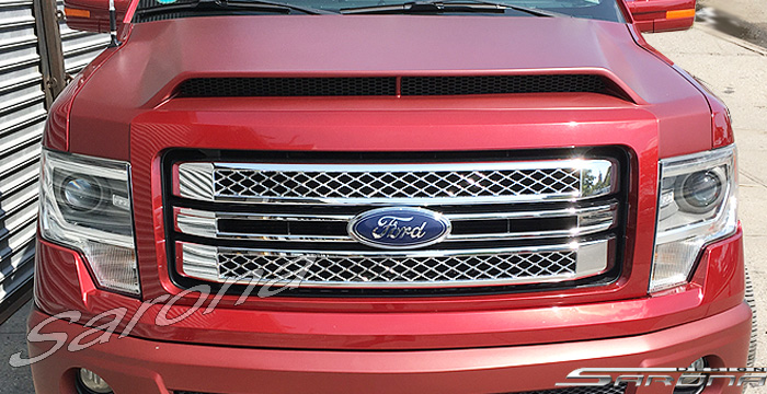 Custom Ford F-150  Truck Hood (2009 - 2014) - $1190.00 (Part #FD-027-HD)